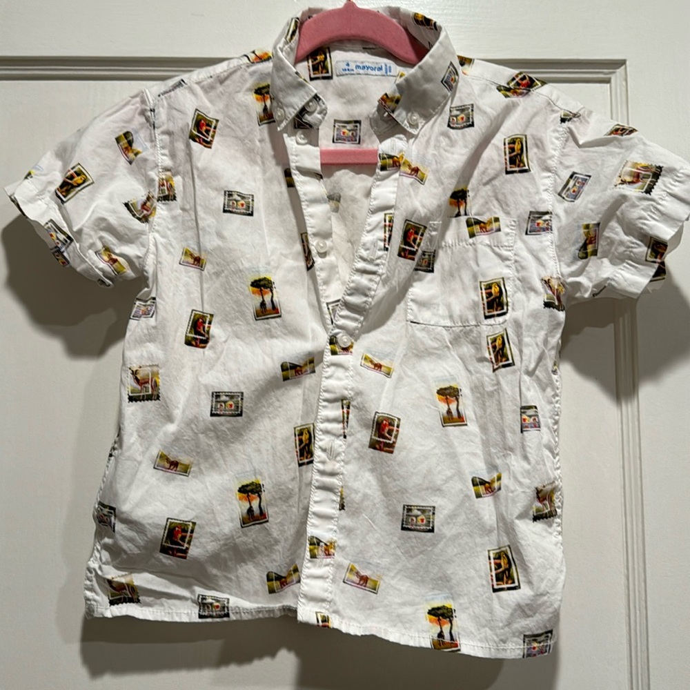 Mayoral Hawaiian Shirt 4T